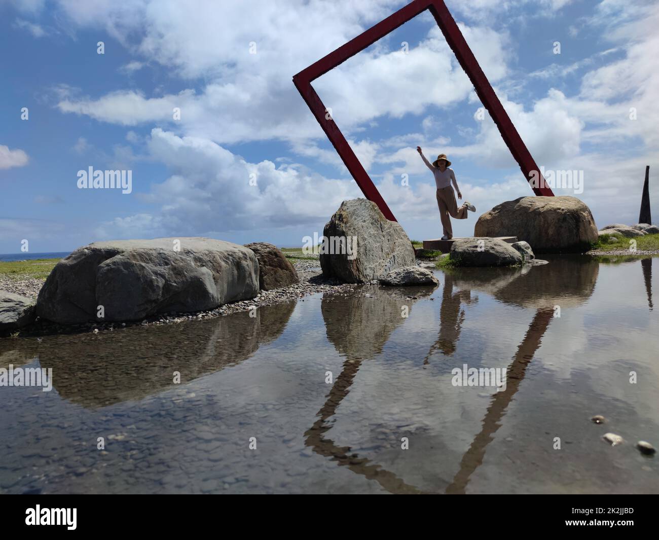 Internationales Wahrzeichen des Seaside Park in Taitung, Taiwan Stockfoto