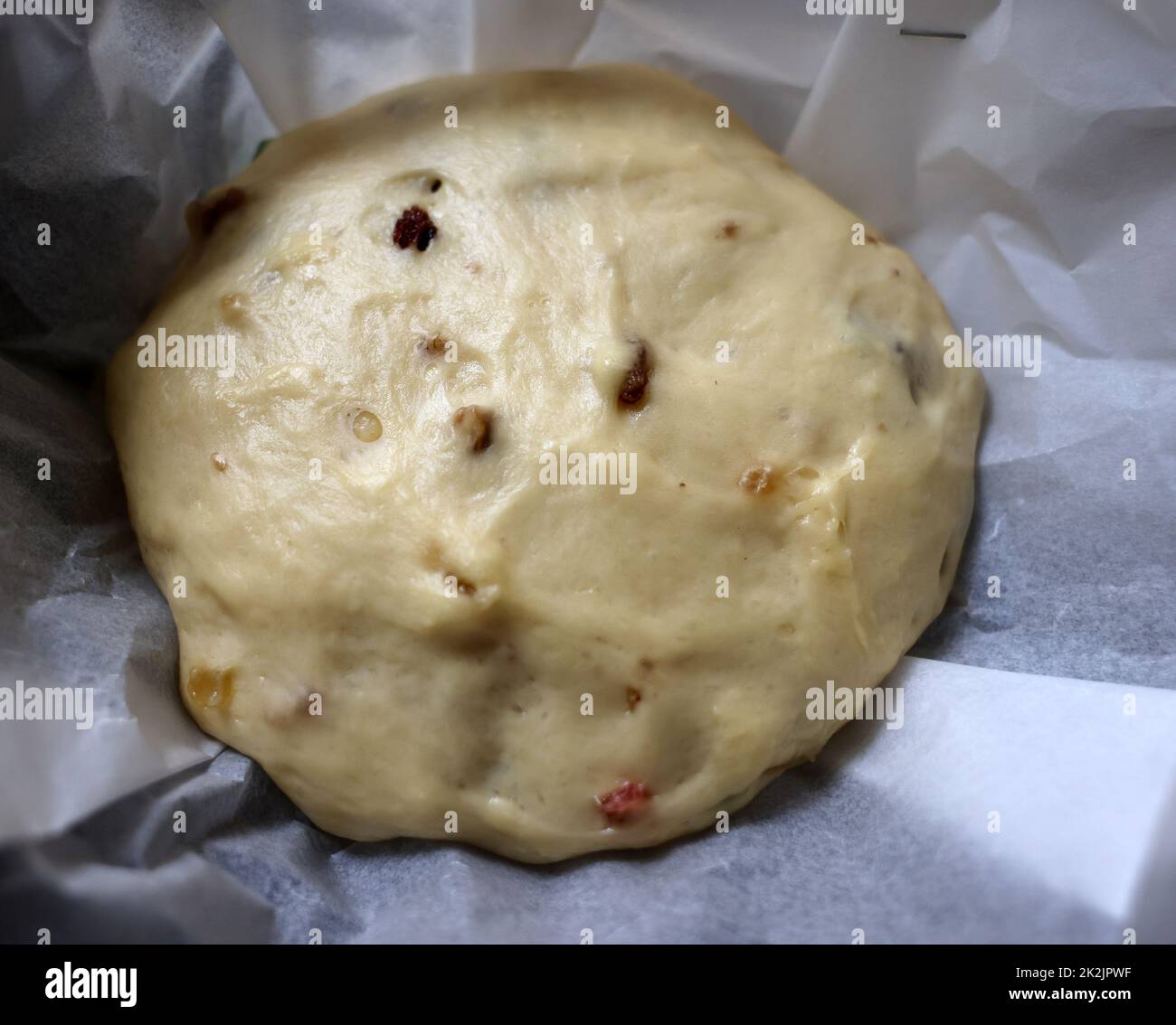 Traditioneller Ukrainischer Osterkuchen Kulich Stockfoto
