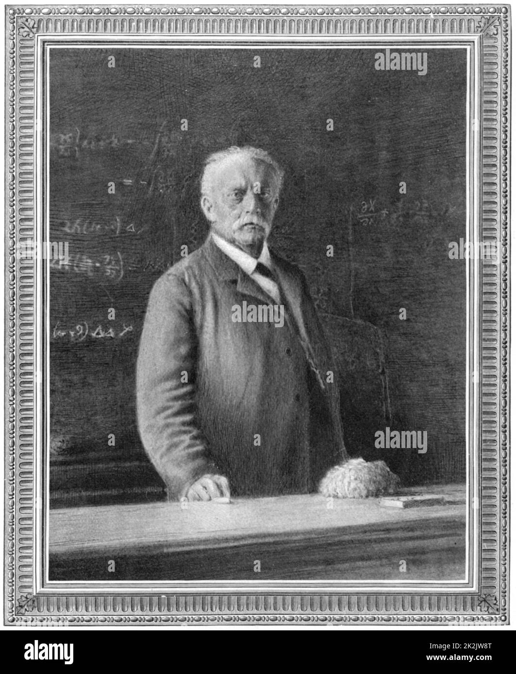 Hermann Ludwig Ferdinand von Helmholtz (1821-1894). Der deutsche Physiker und Physiologe, einen Vortrag am 7. Juli 1894. Opthalmascope Stockfoto