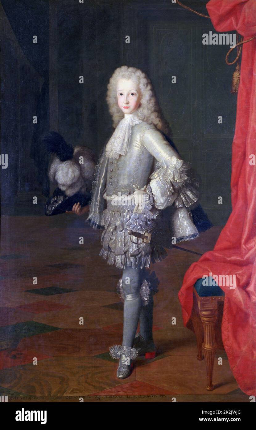 Michel-Ange Houasse Französische Schule Louis I., Prinz von Asturien 1717 Öl auf Leinwand (172 x 112 cm) Madrid, Museo del Prado Stockfoto