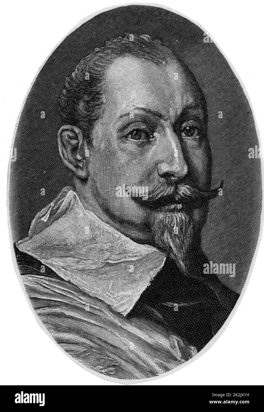 Gustavus Adolphus (1594-1632) König von Schweden von 1611. Im Dreißigjährigen Krieg (1618-1648) intervenierte im Namen der Protestanten gegen die katholische Liga. Tödlich verwundet in Lutzen. Gravur. Stockfoto