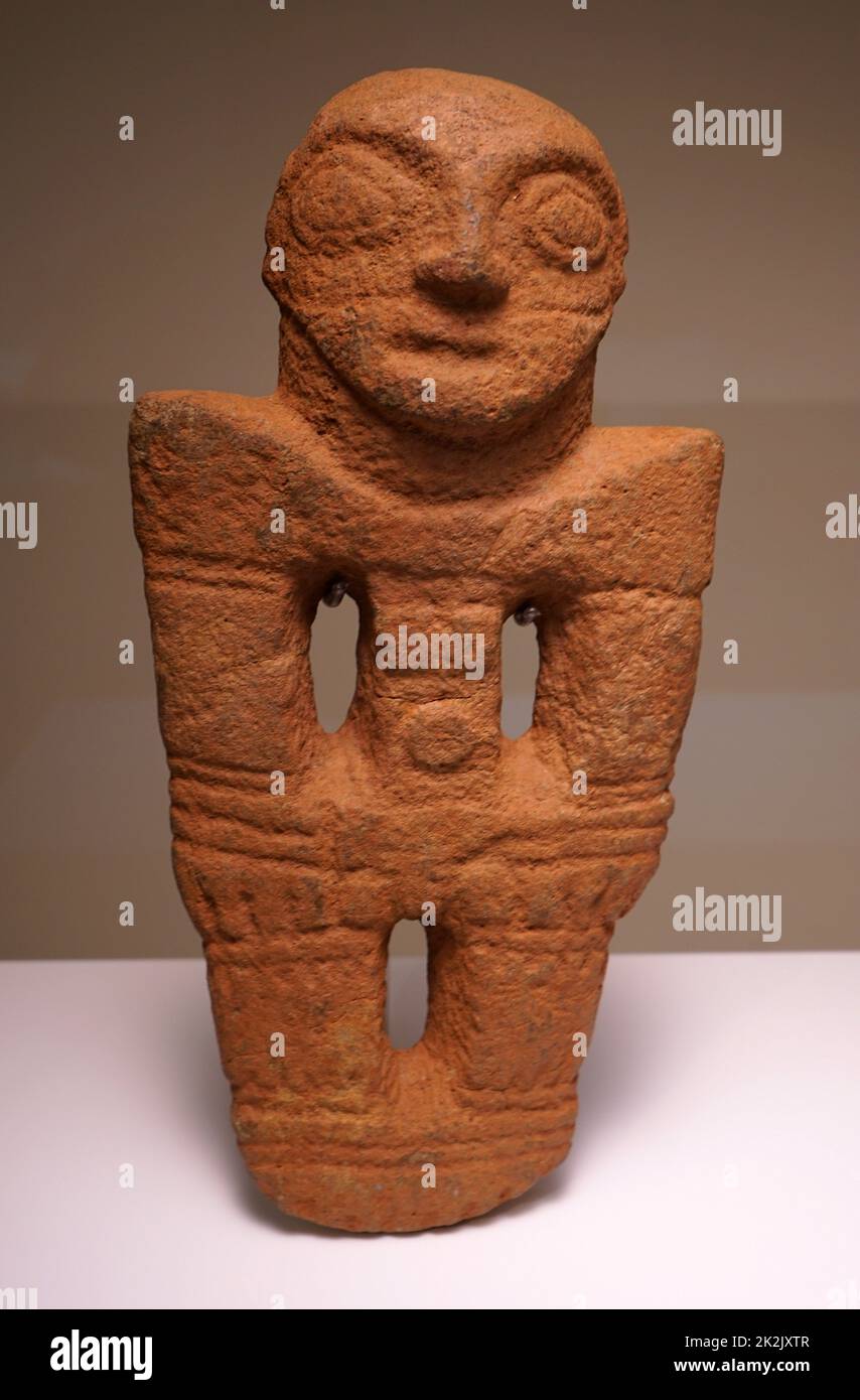 PEG-Base Steinfigur; Mesoamerikanischen; Diquis, Gran Chiriqui; Costa Rica 1000-1550 n. Chr. Stockfoto