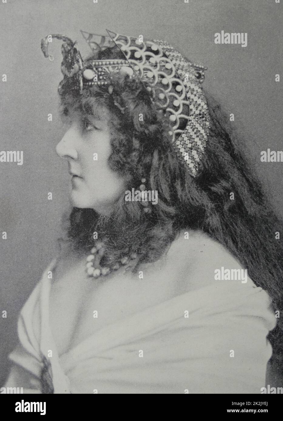 Fanny Davenport als Kleopatra Stockfoto