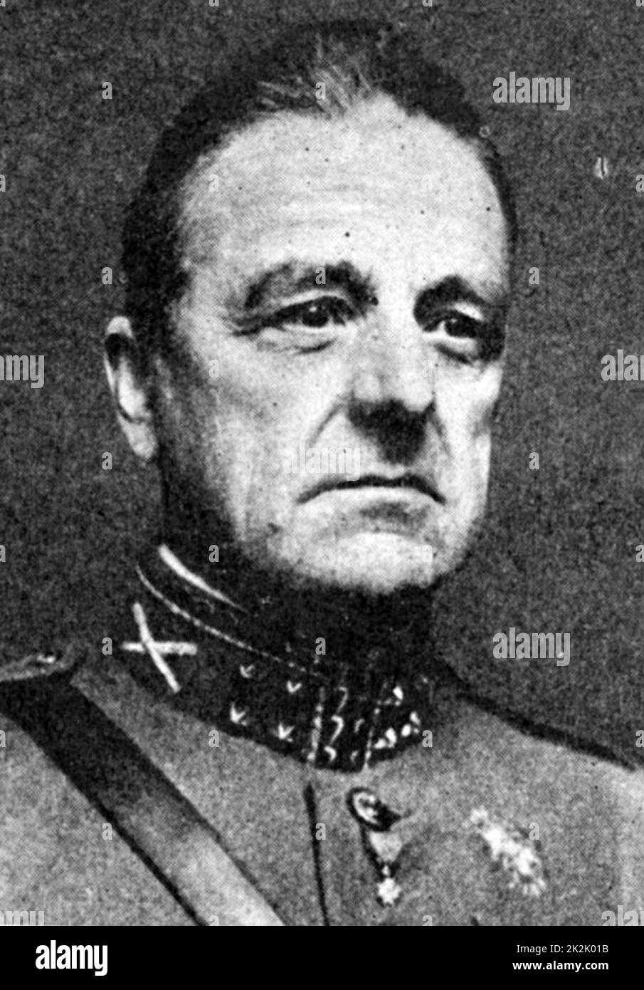 Henri Gerard Winkelman (1876-1952) holländische Armee Offizier, Commander-in-Chief der niederländischen Truppen während der Invasion der Niederlande mit Deutschland. Stockfoto