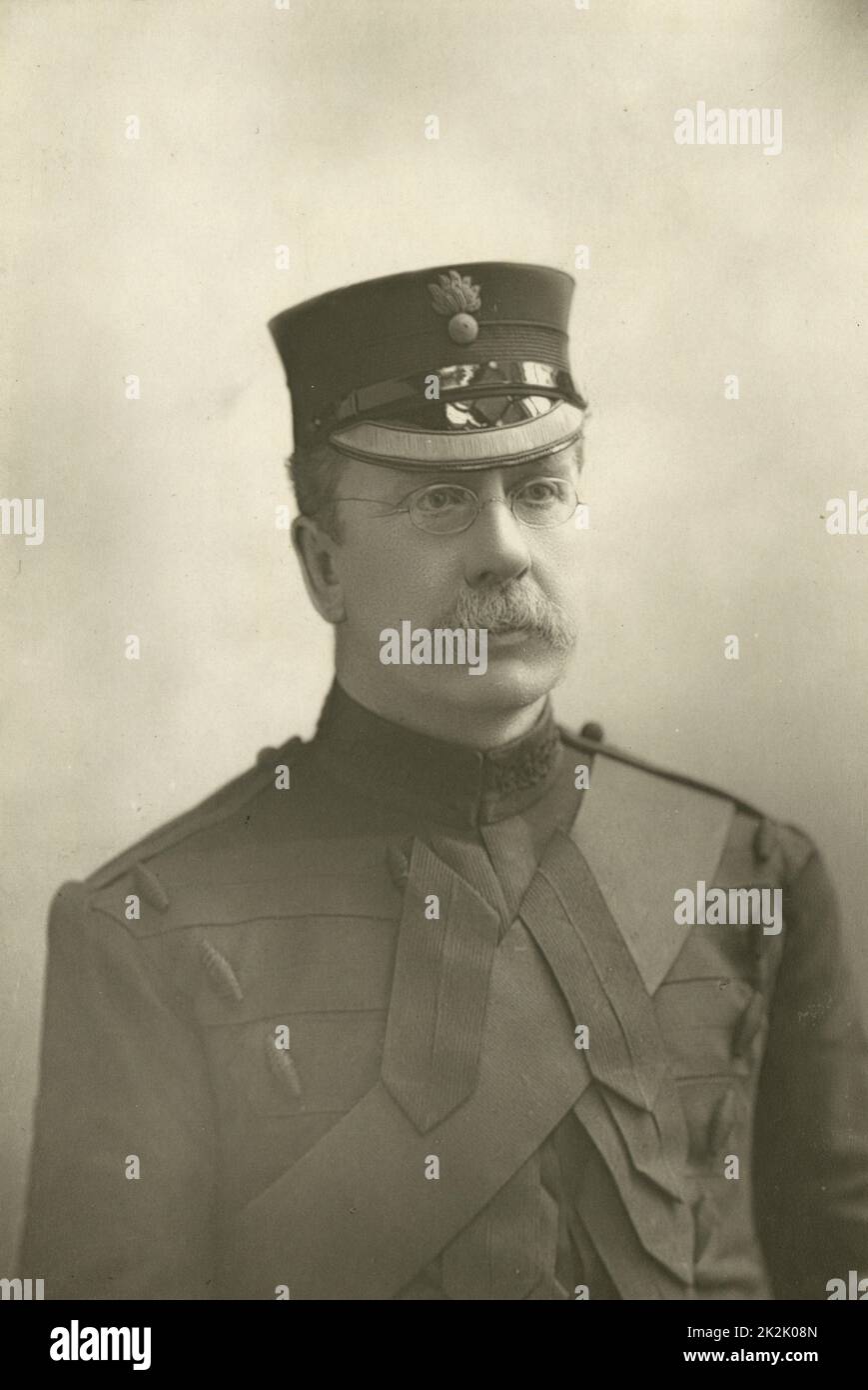 „Lieut. Dan Godfrey (1831-1903) c1890, Bandmeister der Grenadier Guards für vierzig Jahre ab 1856. Der erste Bandmeister, der den kommissionierten Rang erlangt hat.“ Stockfoto