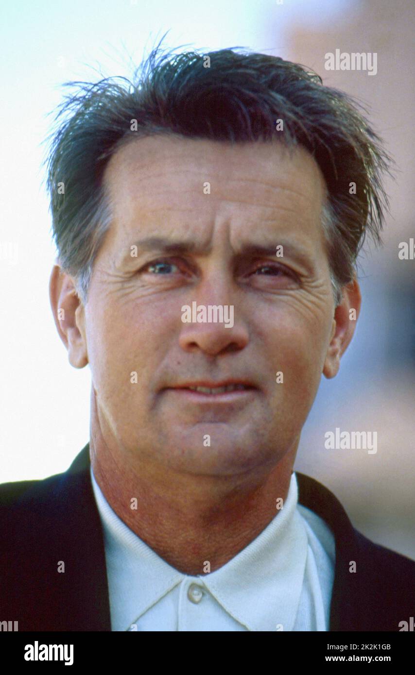 Amerikanischer Schauspieler Martin Sheen, an der Deauville American Film Festival im September 1990. Stockfoto