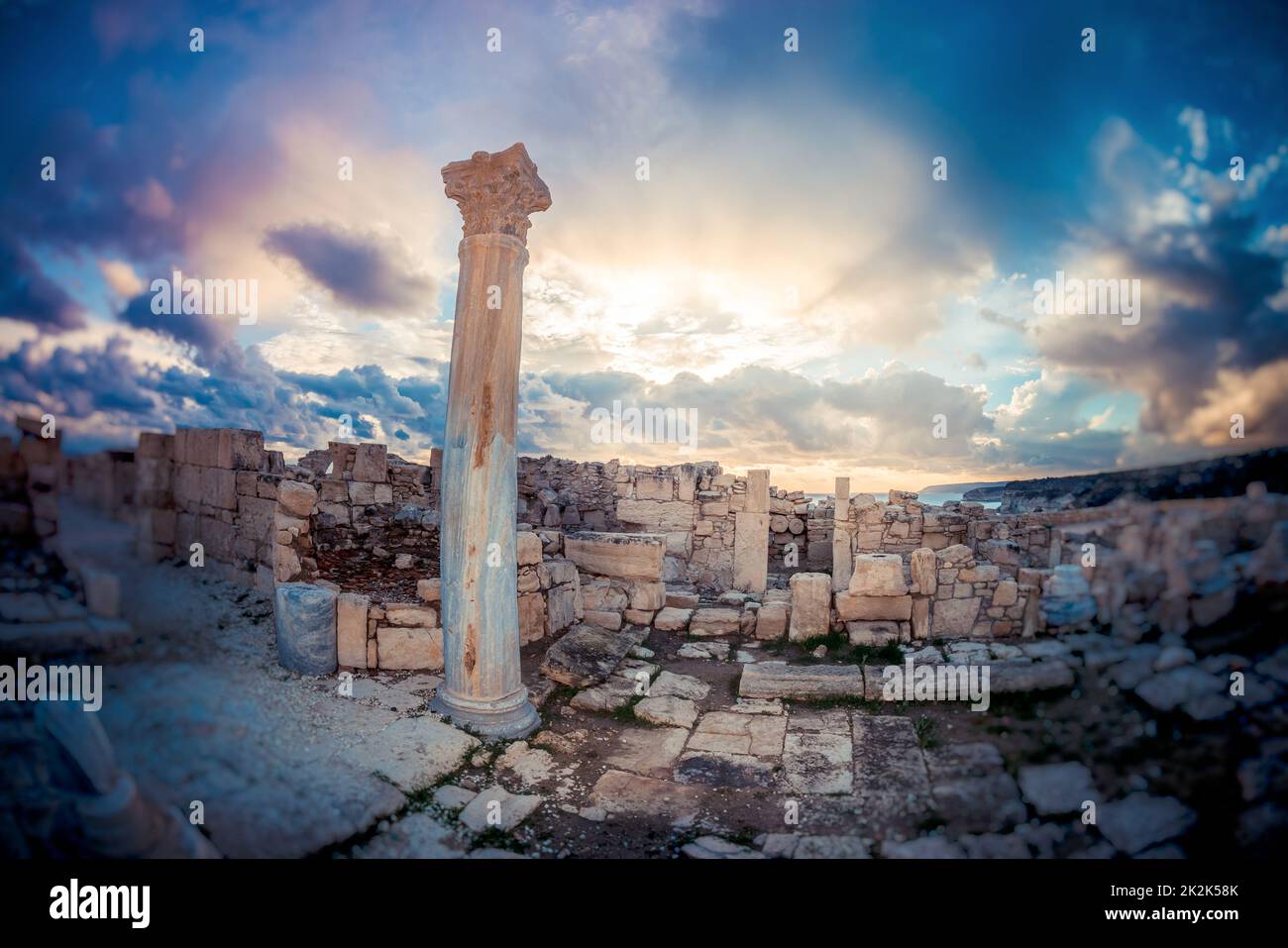Kourion Ruinen. Distrikt Limassol, Zypern Stockfoto