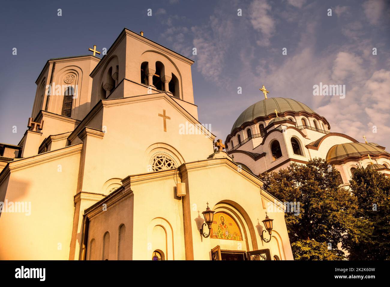 Orthodoxe Kirche der Heiligen Sava. Serbien, Belgrad. Stockfoto