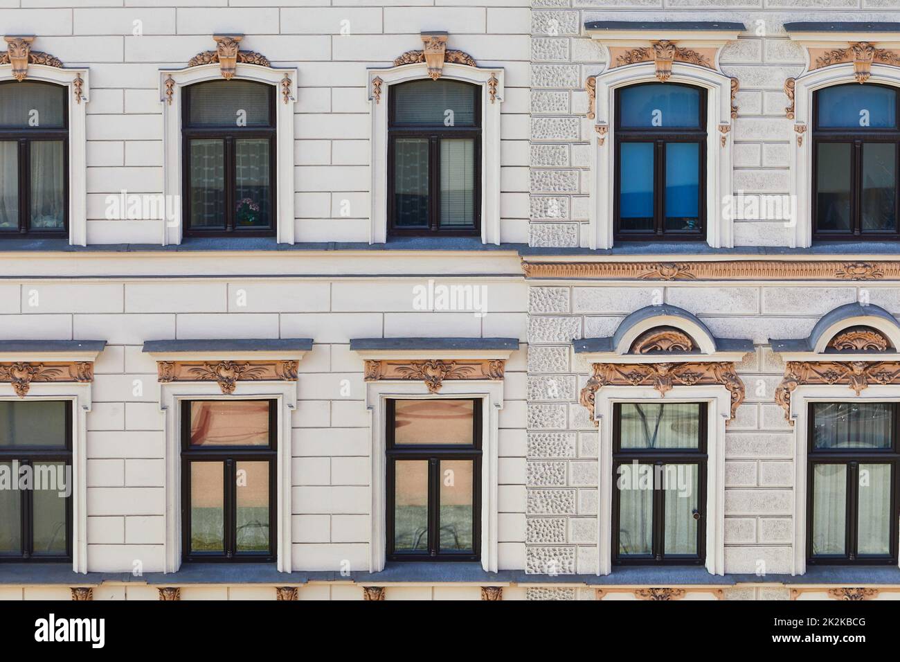 Klassische städtische Gebäude in Europa Stockfoto