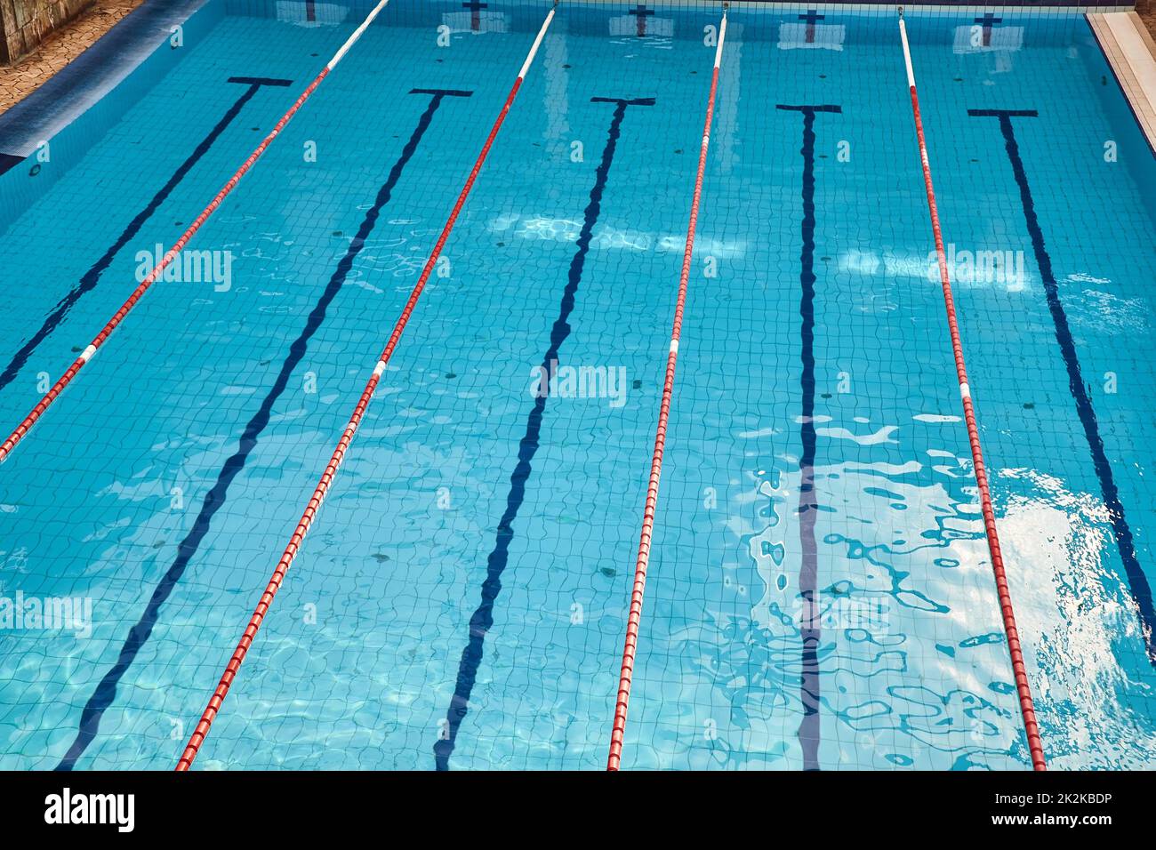 Seimming Pool Lanes Stockfoto