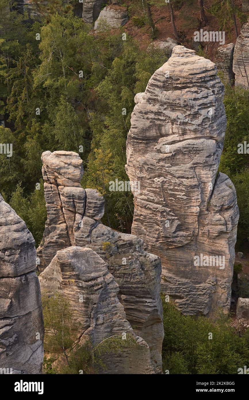 Majestätische Felsenlandschaft Stockfoto
