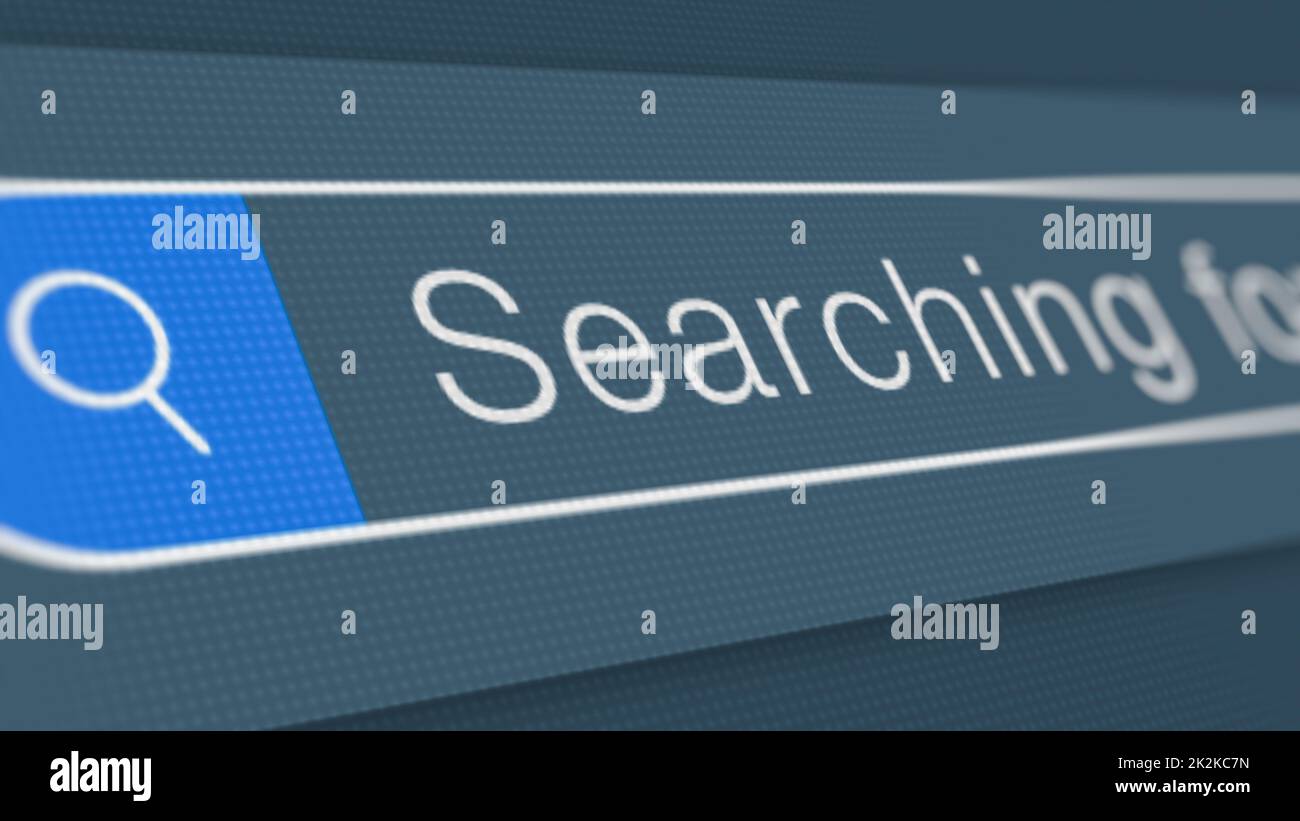 Suchleiste des Webbrowsers Stockfoto