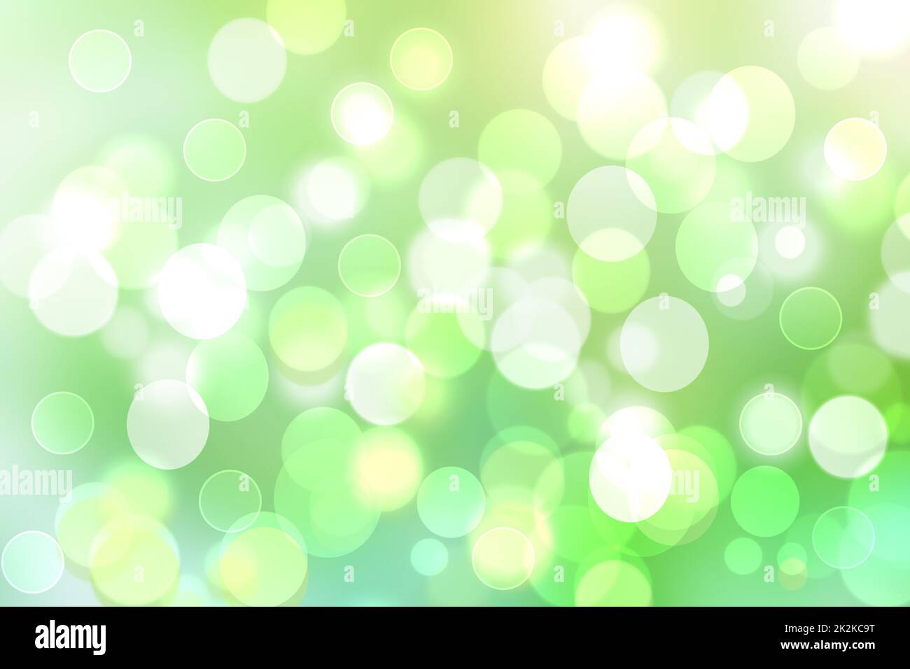 Abstrakte grünes Licht und weißen feinen bunten Pastelltönen Frühling oder Sommer bokeh Hintergrund mit dem Raum. Schöne, moderne Grafik Design Textur. Stockfoto