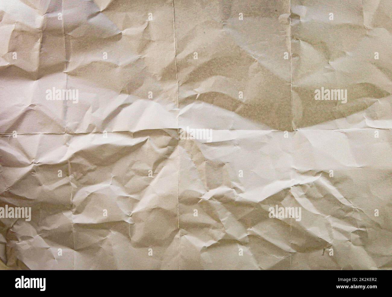 Bild von altem zerknittert strukturiertem Papier Stockfoto