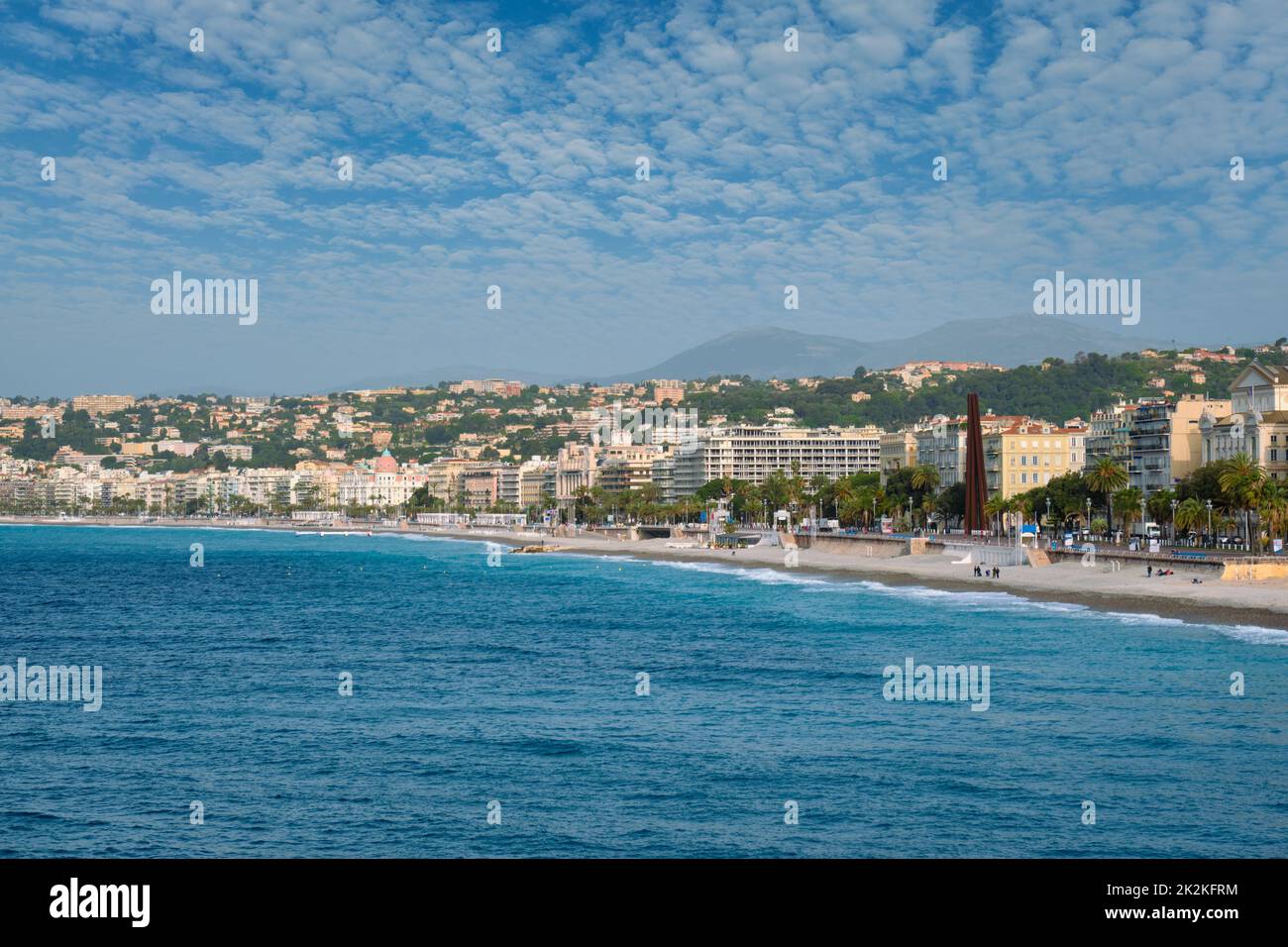 Malerischer Blick auf Nizza, Frankreich Stockfoto