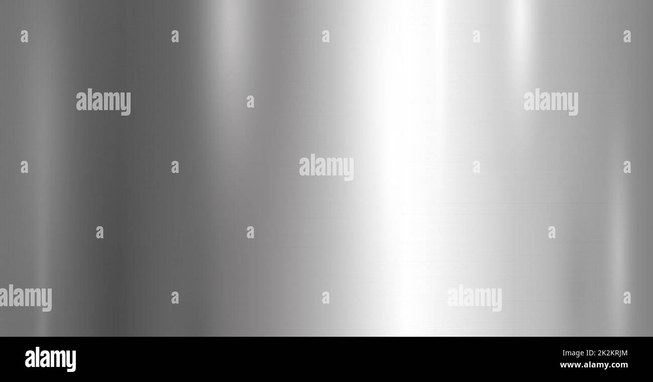 Eleganter Panoramaklima-Hintergrund aus silbernem Metall – Vektor Stockfoto