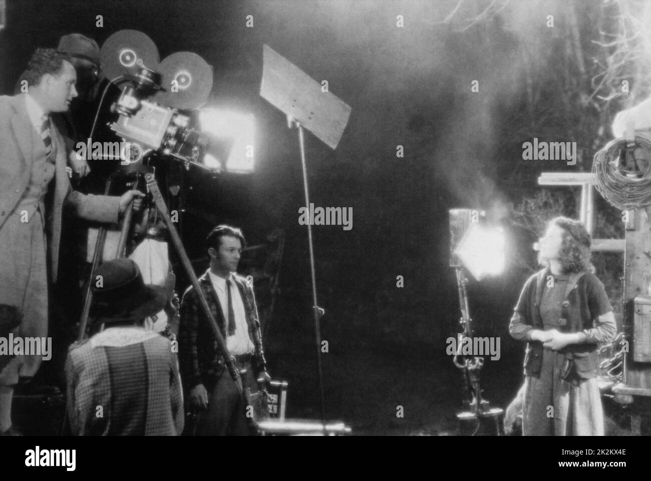 Janet Gaynor mit Regisseur Frank Borzage am Set. Lucky Star USA, 1929 Stockfoto