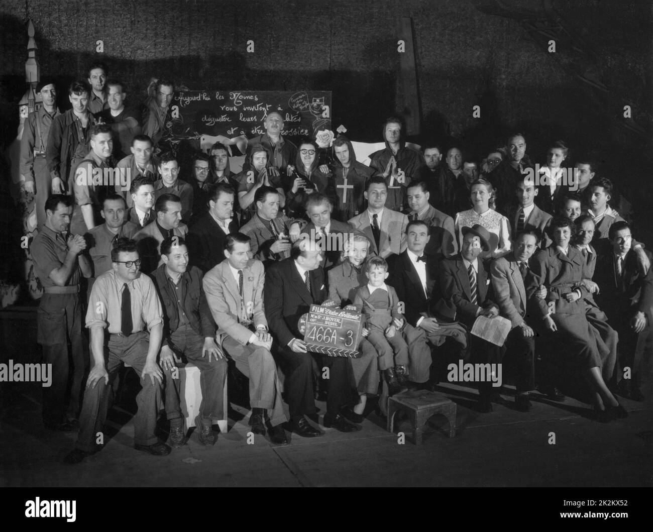 Valse brillante Regie: Jean Boyer Frankreich, 1949 Mártha Eggerth, Jan Kiepura am Set Stockfoto