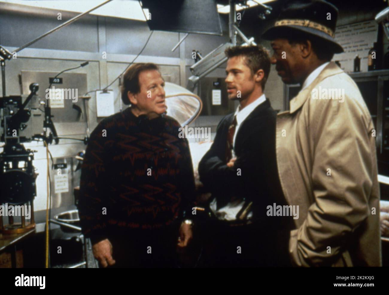 Sieben Se7en Jahr : 1995 USA Regie : David Fincher David Fincher, Brad Pitt, Morgan Freeman Aufnahme Stockfoto