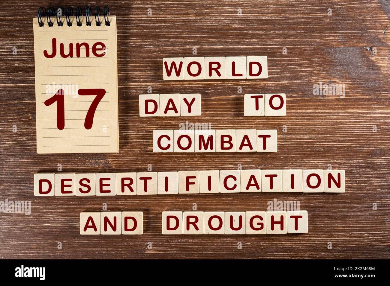 Welttag zur Bekämpfung von Wüstenbildung und Dürre Stockfoto