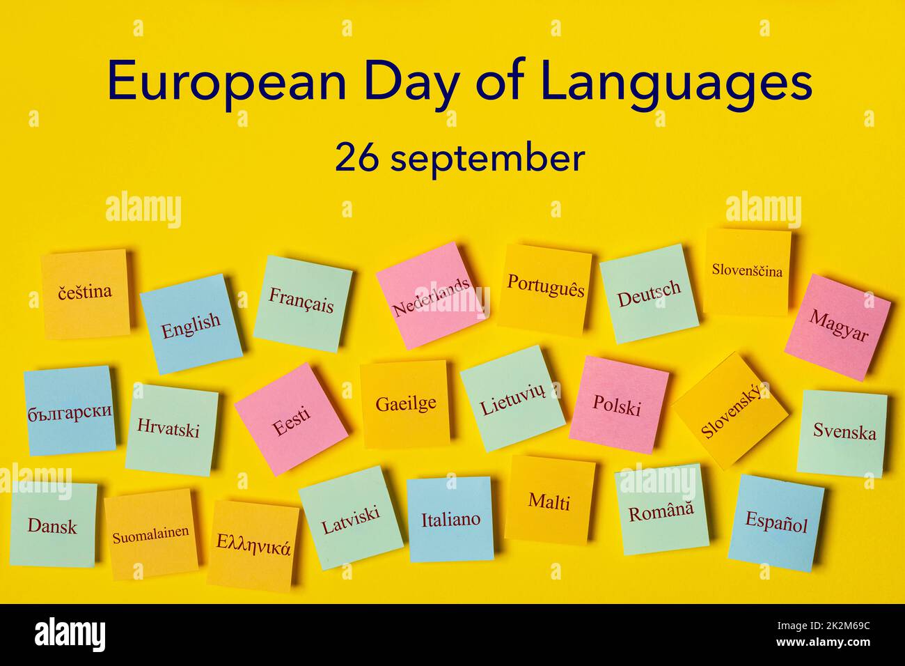 Europäischer Tag der Sprachen Stockfoto