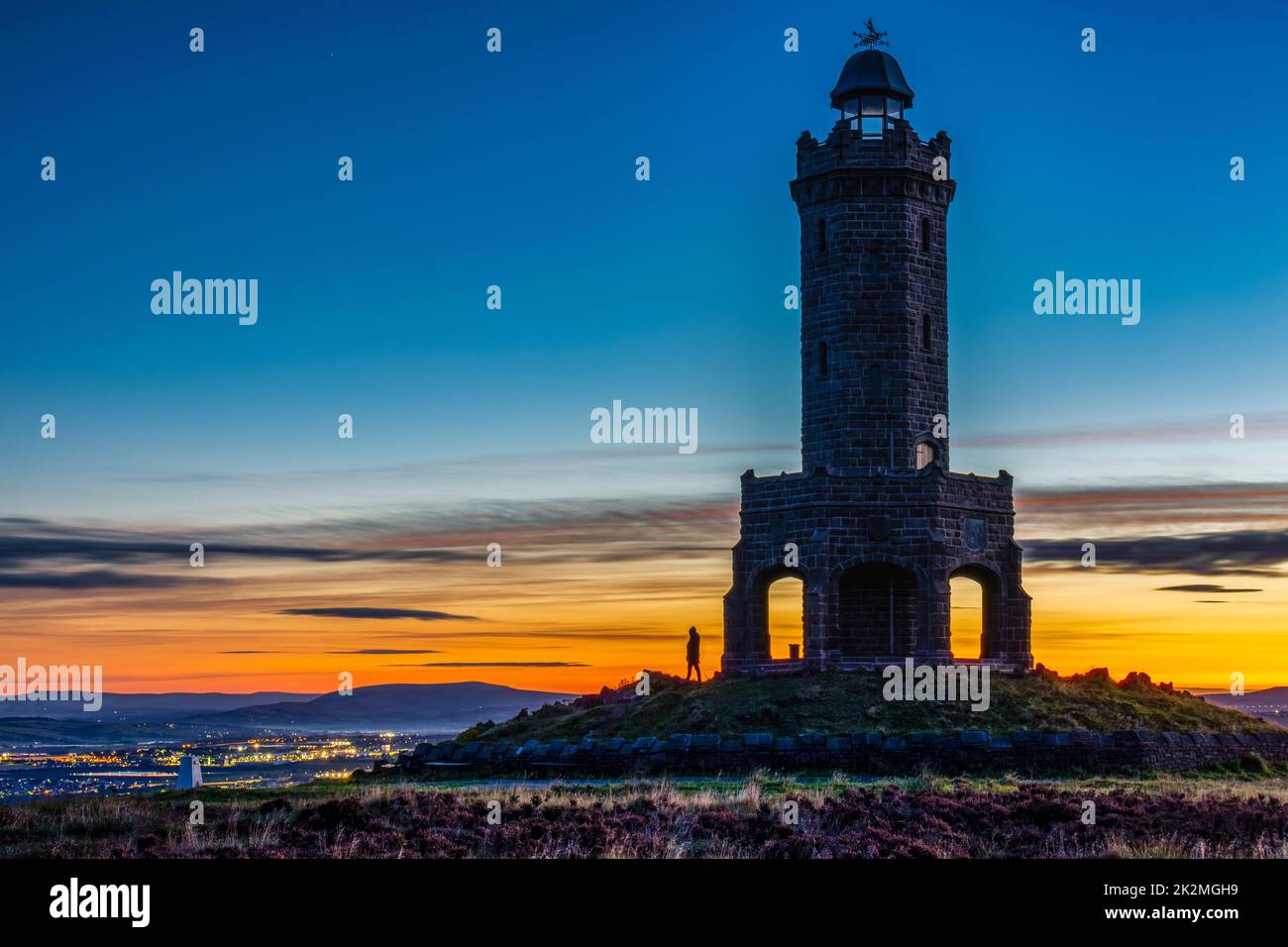 Darwen Tower, Lancashire, Großbritannien. Erbaut 1898 zur Feier des Diamantenjubiläums von Königin Victoria Stockfoto