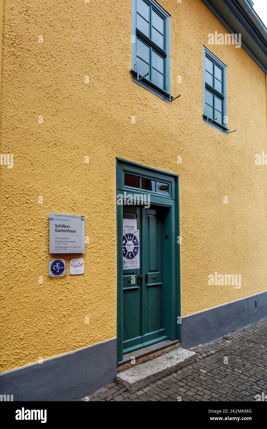 Schillers Gartenhaus und Schiller-Museum Stockfoto