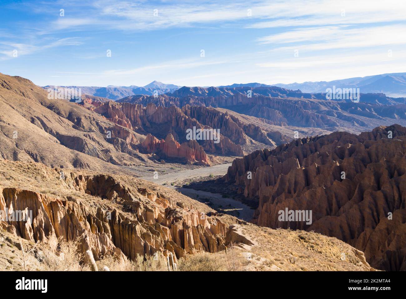 Bolivianischer Canyon in der Nähe von Tupiza, Bolivien Stockfoto