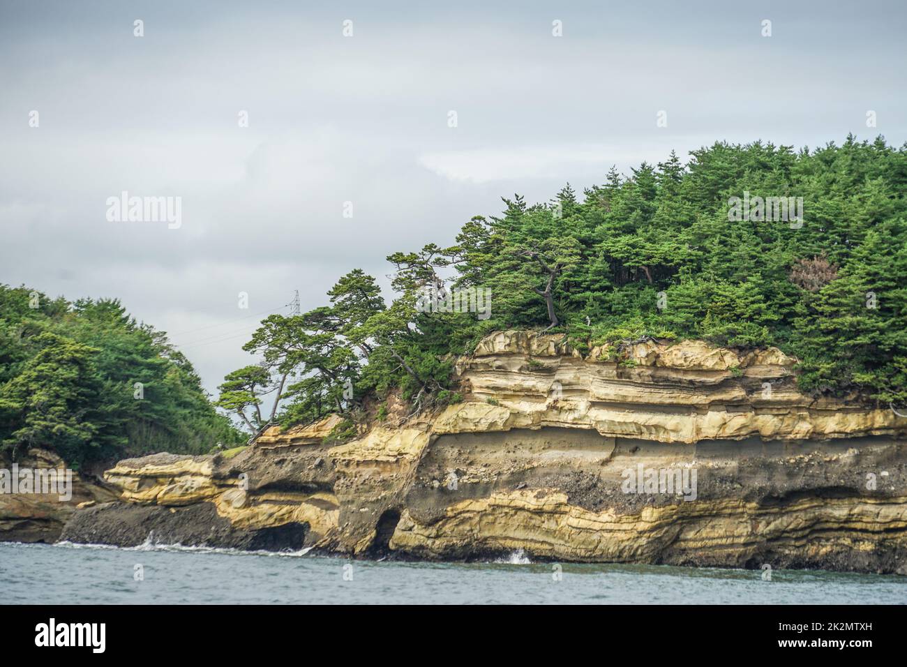 Landschaft von Matsushima (die drei malerischsten Orte Japans, Präfektur Miyagi) Stockfoto