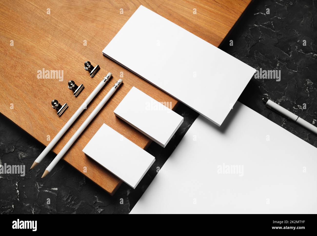 Branding Schreibwaren mockup Stockfoto