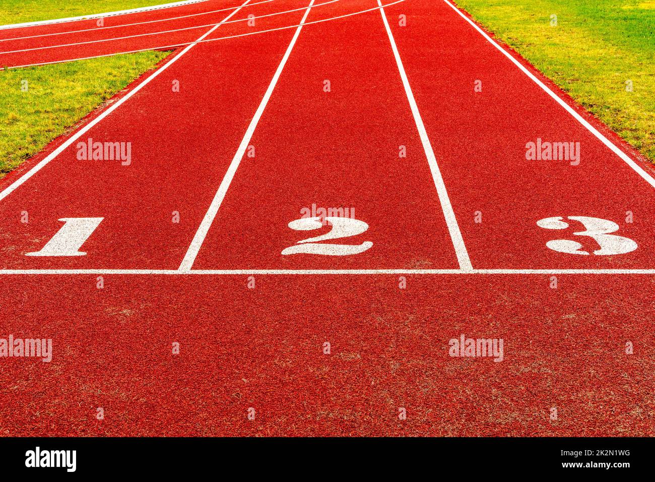 Laufstrecke-Start Stockfoto