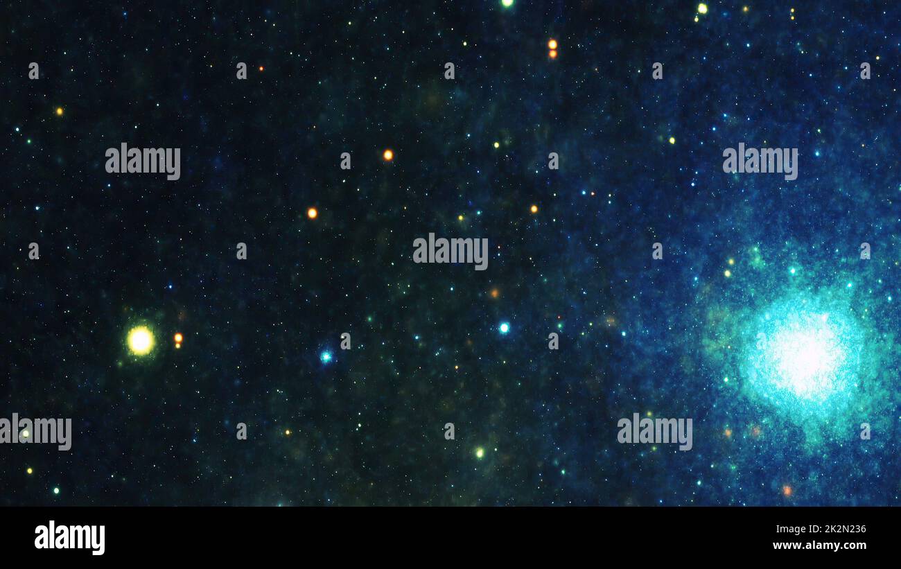 Sterne im Nachthimmel Nebel und Galaxie Stockfoto