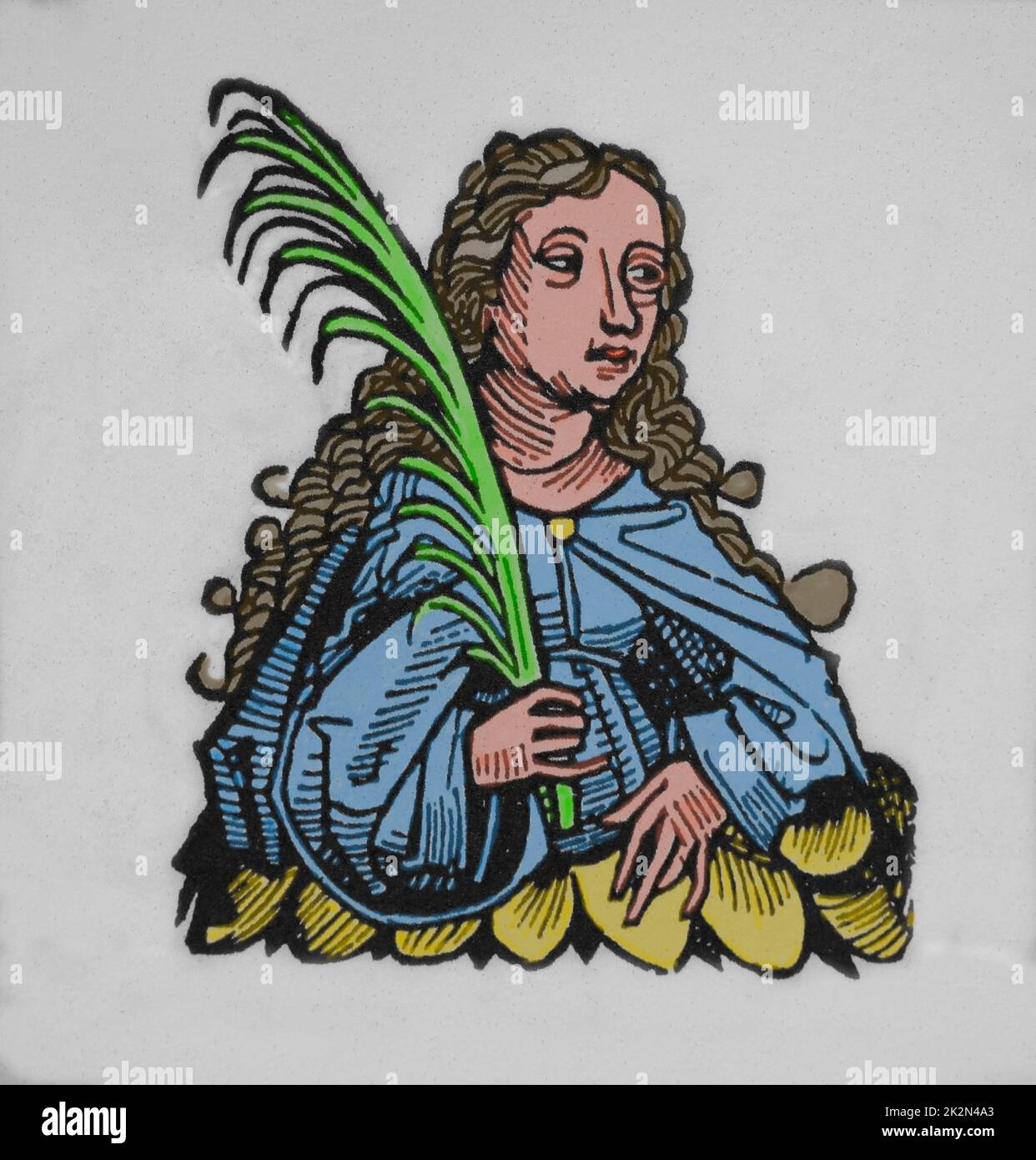 Saint Petronilla. Heiliger und Märtyrer. Gestorben: 1. Jahrhundert oder 3. Jahrhundert. Die Nürnberger Krone', 15.. Jahrhundert. Stockfoto