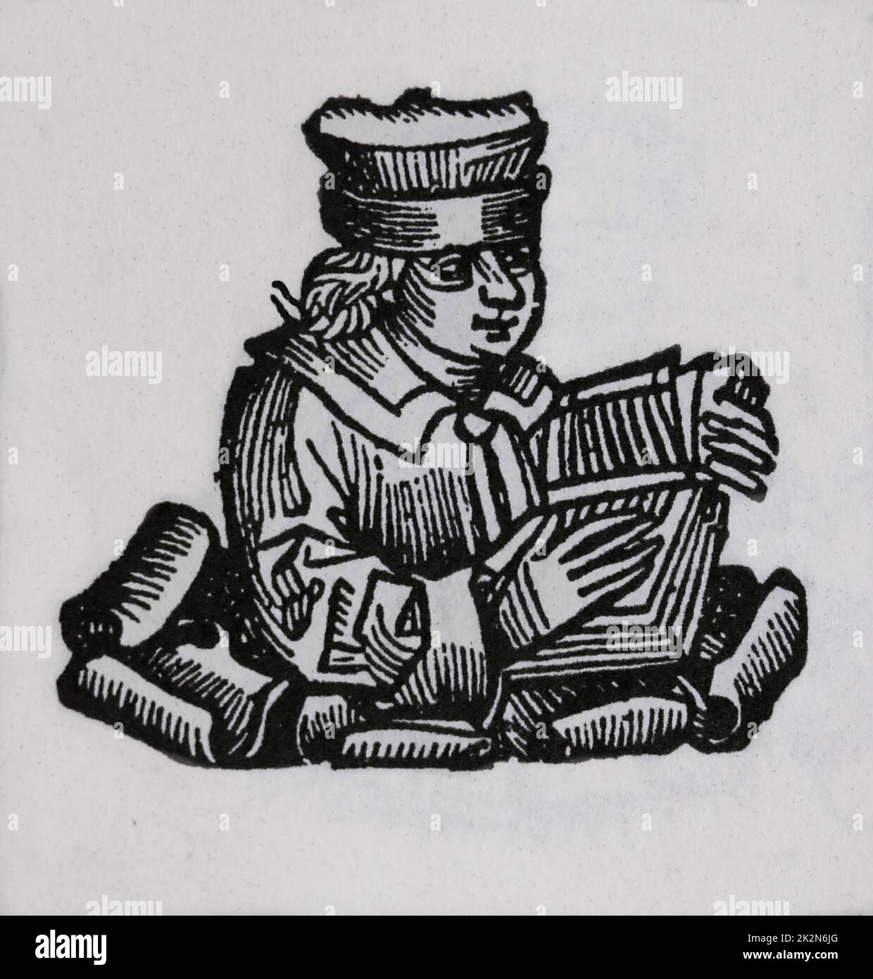 Hieronymus von Prag (1360-1416). Tschechischer scholastischer Philosoph. Wurde wegen Häresie verbrannt. Gravur. Die Nürnberger Krone', 15.. Jahrhundert. Stockfoto