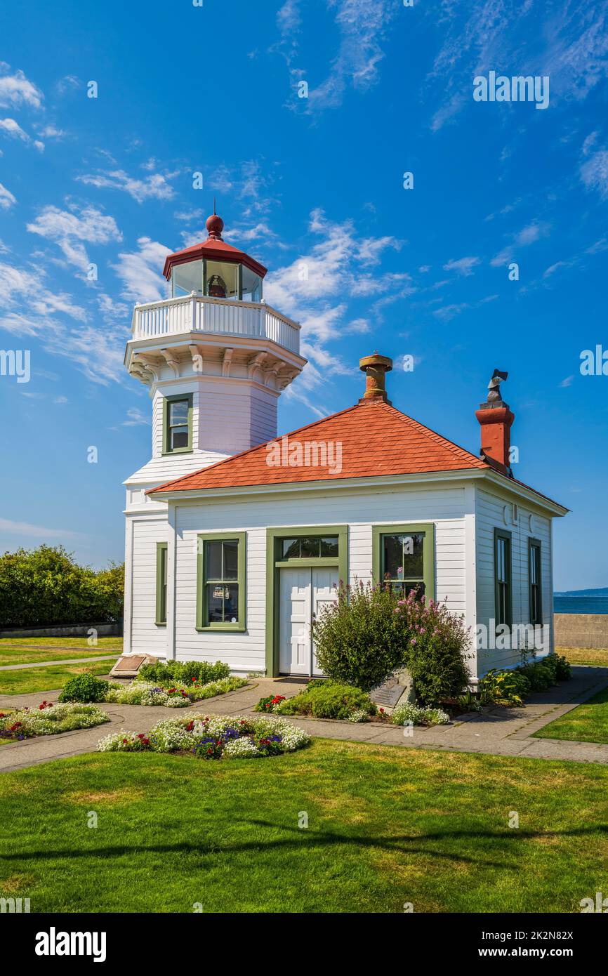 Mukilteo Lighthouse, Mukilteo, Washington, USA Stockfoto