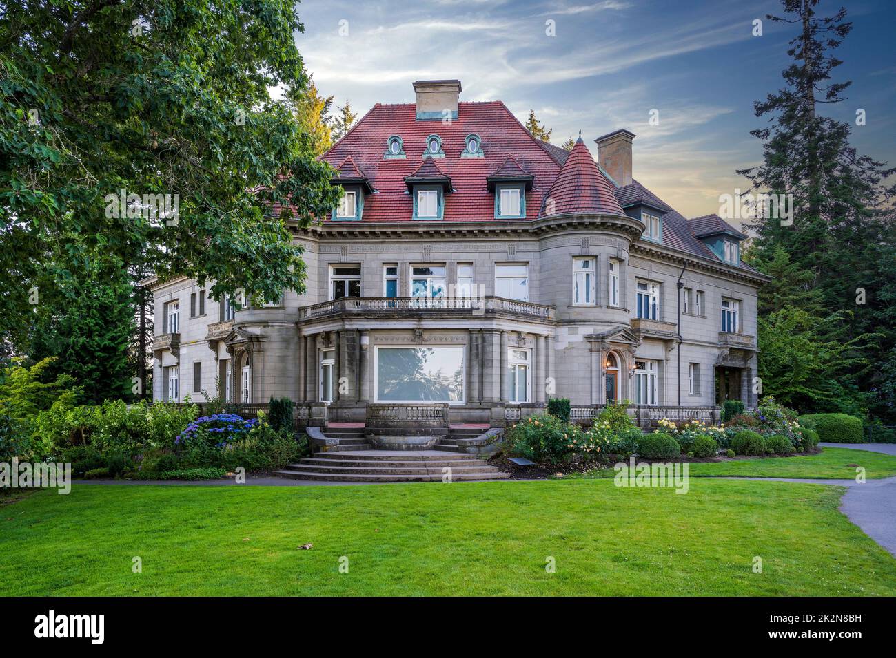 Pittock Mansion, Portland, Oregon, USA Stockfoto