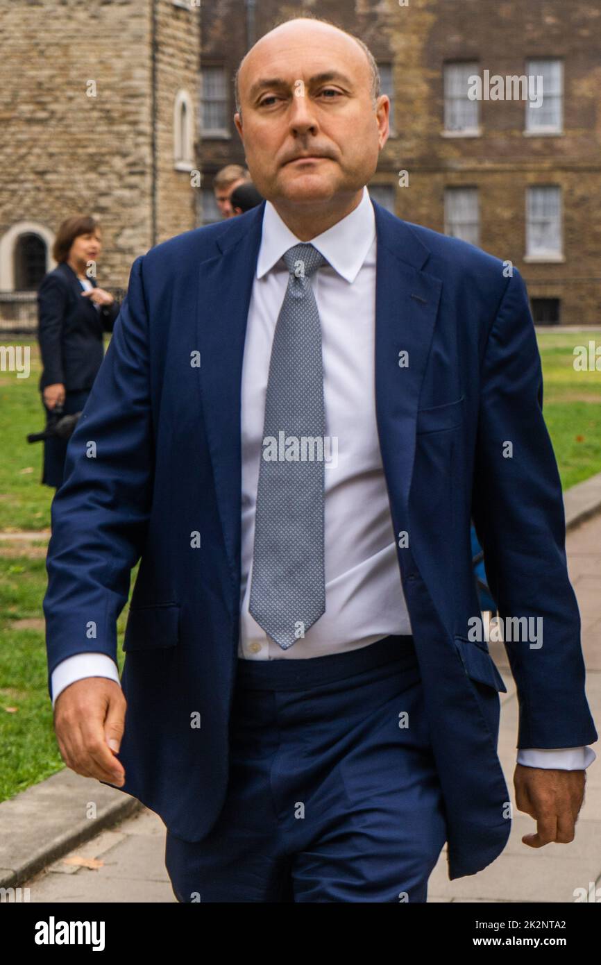 London, Großbritannien. 23. September 2022. Andrew Griffith, konservativer Abgeordneter für Arundel und South Downs und Finanzsekretär im Finanzministerium, gesehen in Westminster. Kredit: amer ghazzal/Alamy Live Nachrichten. Stockfoto