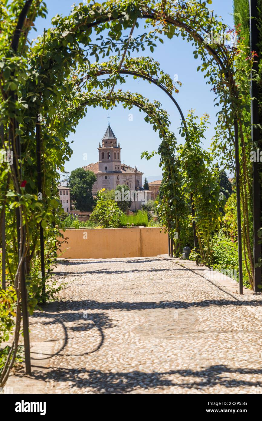 Alhambra de Granada Komplex Stockfoto