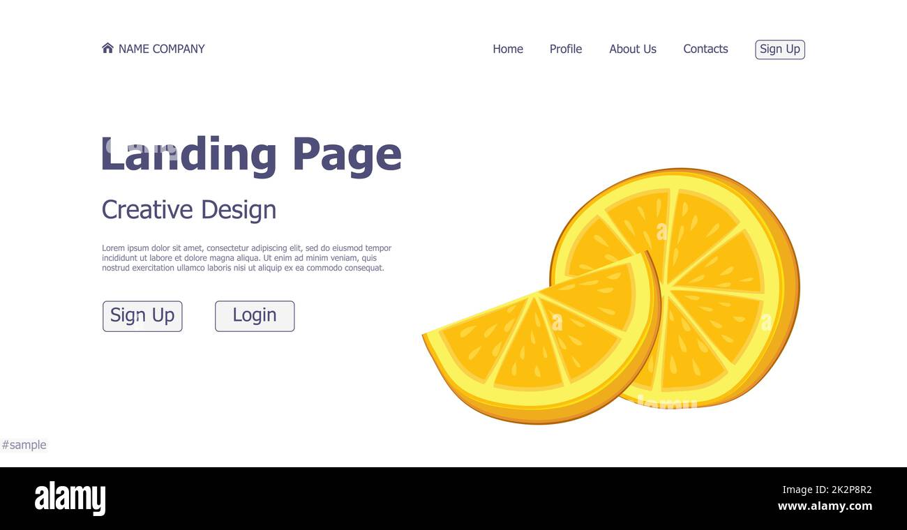 Eco-Problem Landing-Page Design-Konzept-Website – Vector Stockfoto