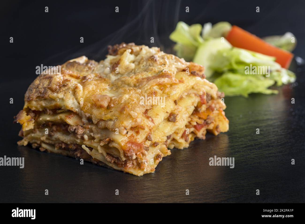 frische Lasagne Stockfoto