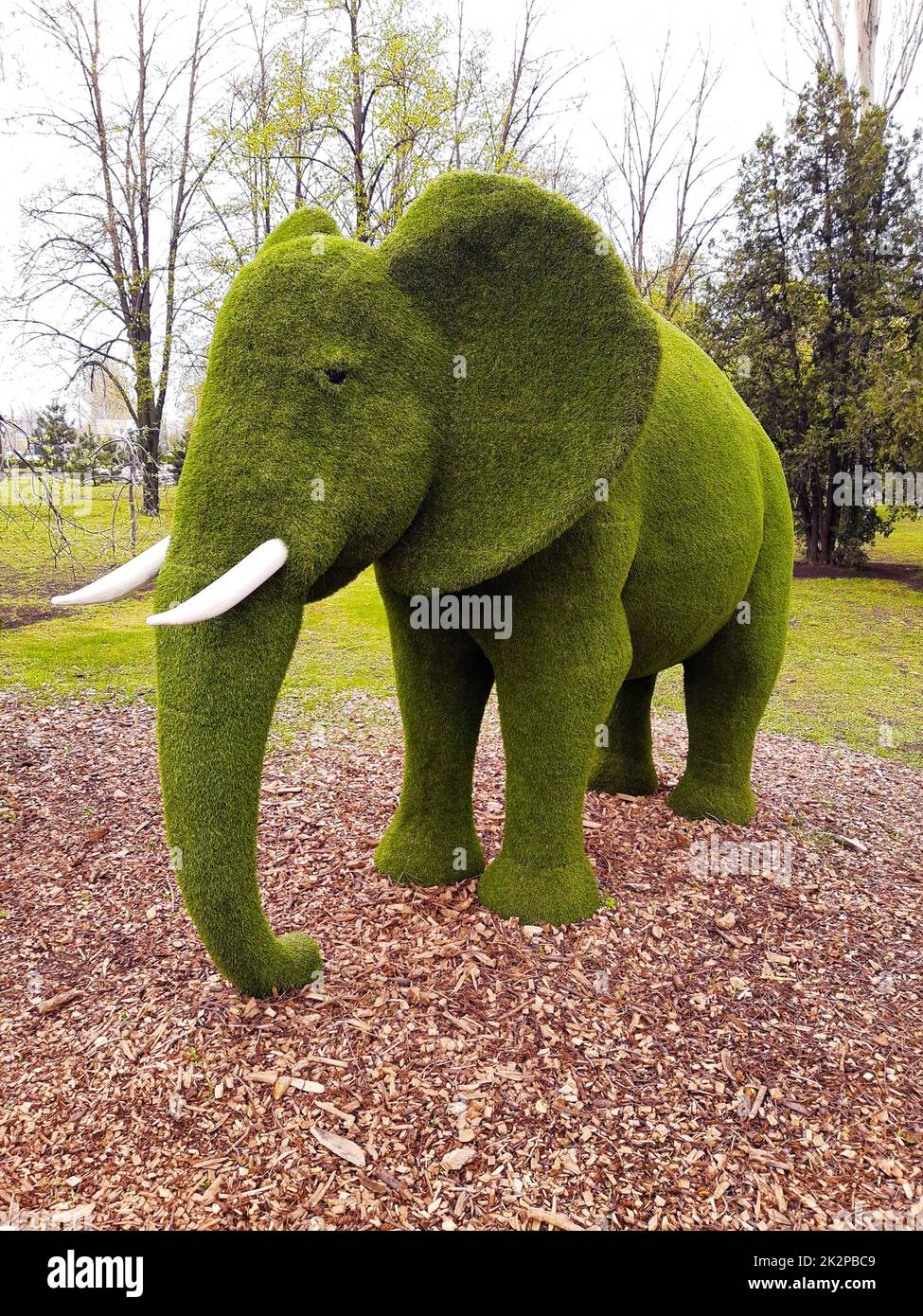 Dekorative Elefantenskulptur Stockfoto