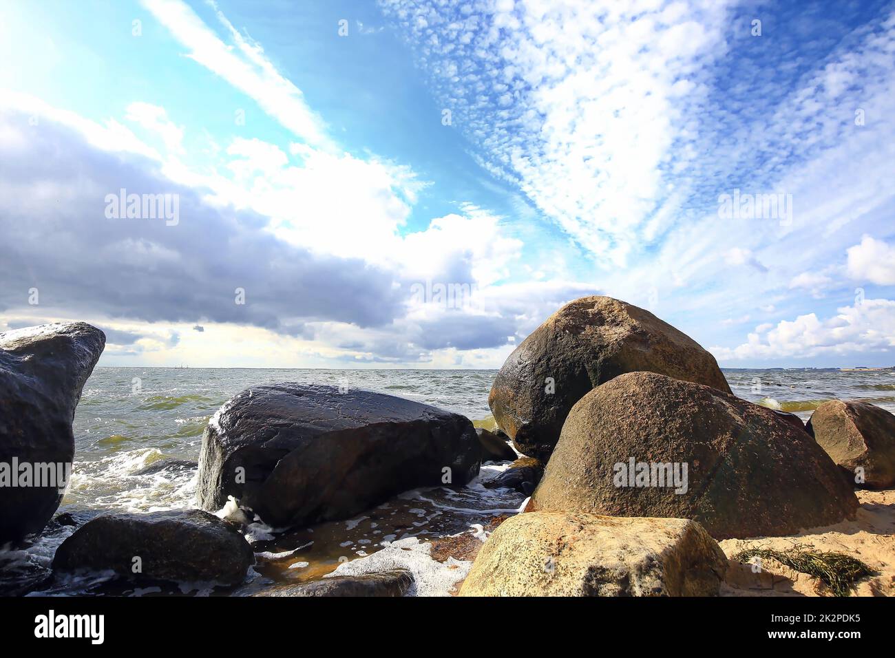 GroÃŸ Zicker Traumlandschaft auf der Ostseeinsel Rügen Stockfoto