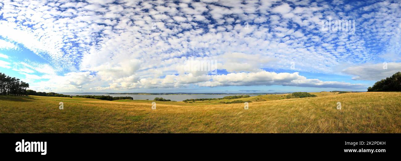 GroÃŸ Zicker Traumlandschaft auf der Ostseeinsel Rügen Stockfoto