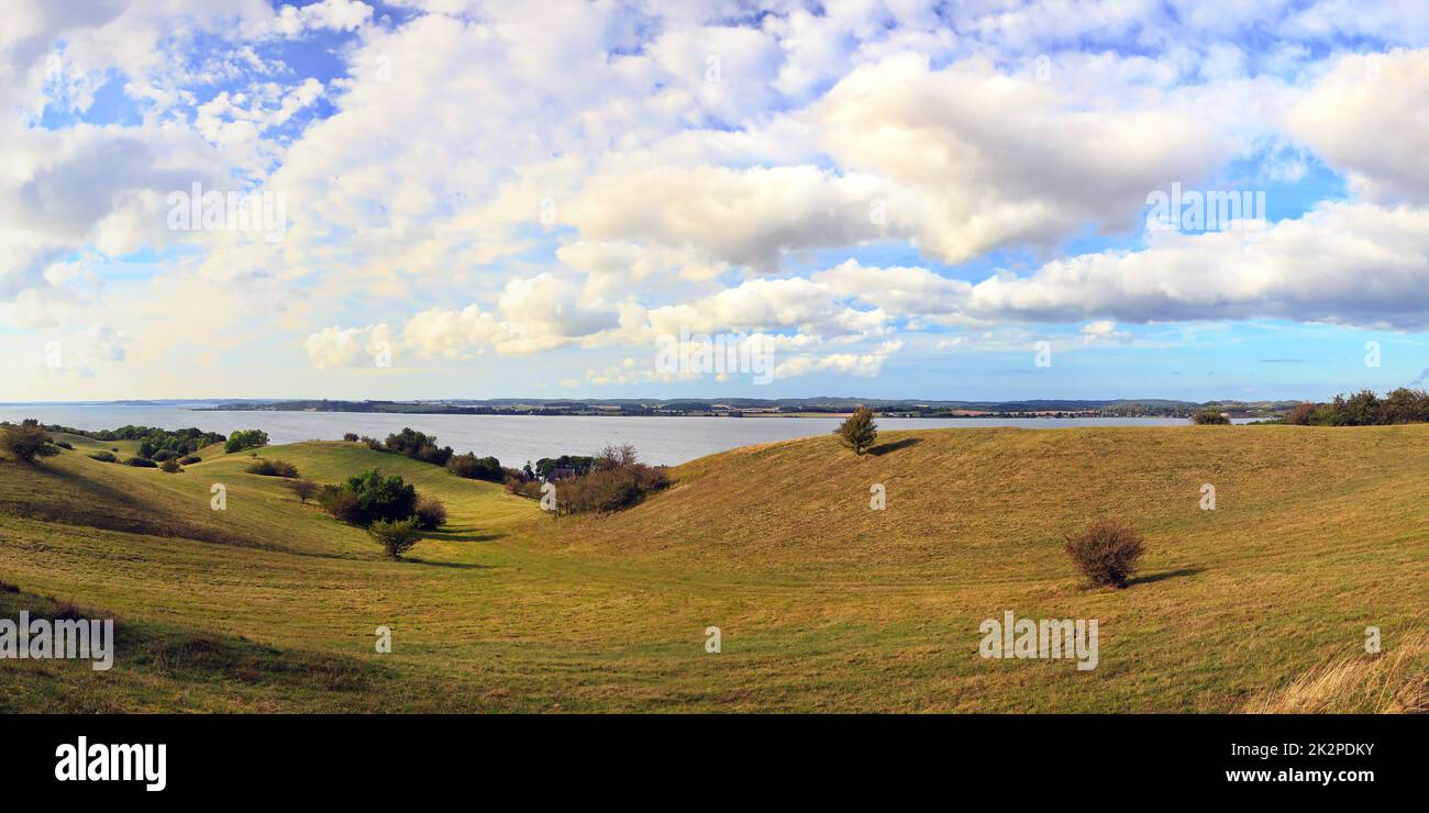GroÃŸ Zicker Traumlandschaft auf der Ostseeinsel Rügen Stockfoto