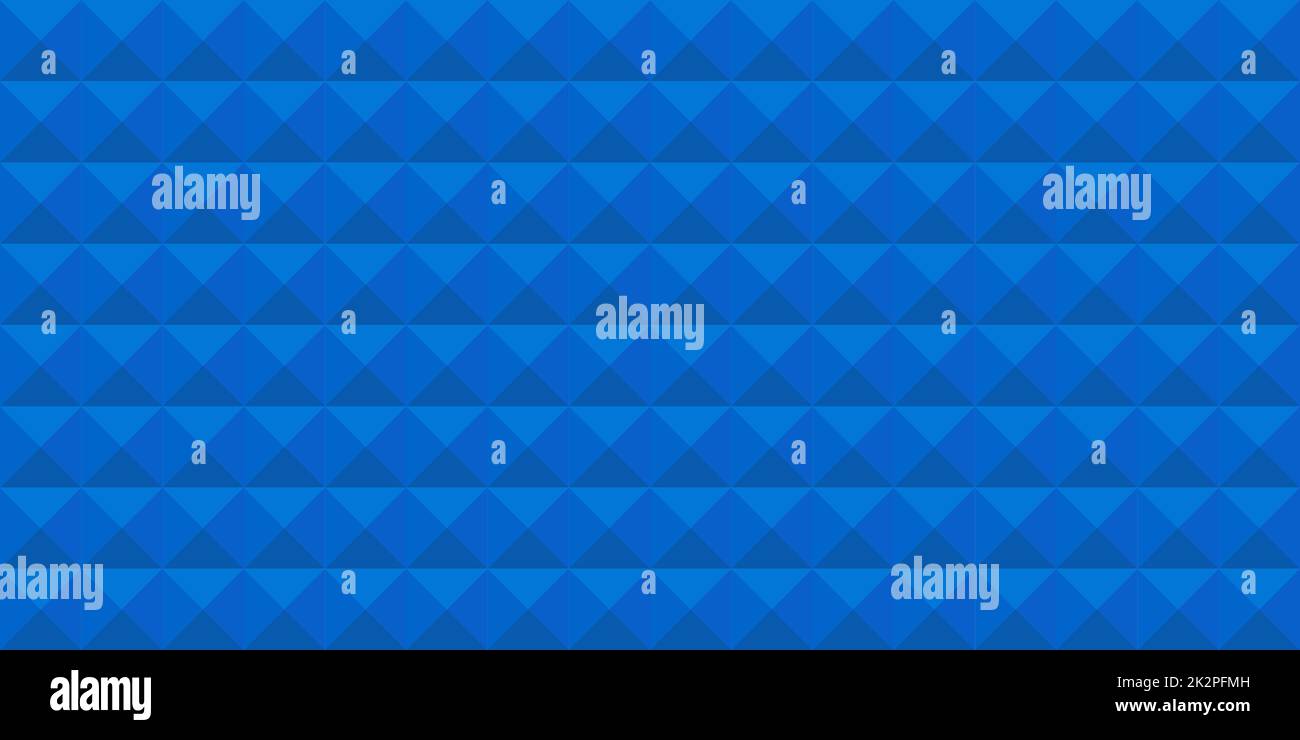 Abstrakte blaue Quadrate für Panorama-Web-Hintergrund - Vektor Stockfoto