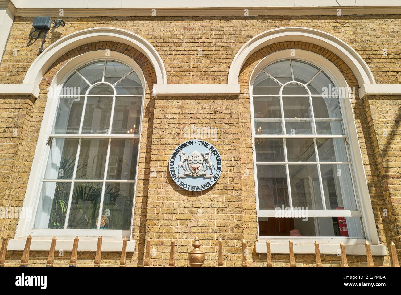 Hohe Kommission der republik Botswana, Stratford Place, in der Nähe der Oxford Street, London, England. Stockfoto