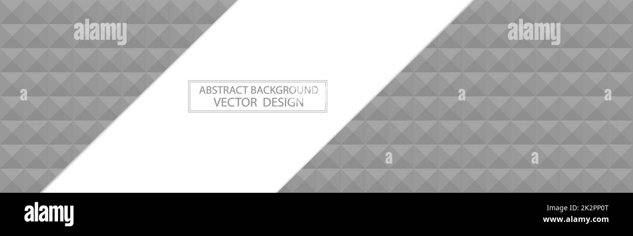Vorlage für grauen Panoramahintergrund mit vielen identischen Quadraten – Vektor Stockfoto