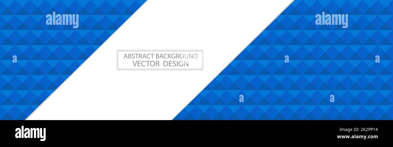 Panorama-Vorlage für blauen Webhintergrund mit vielen identischen Quadraten – Vektor Stockfoto