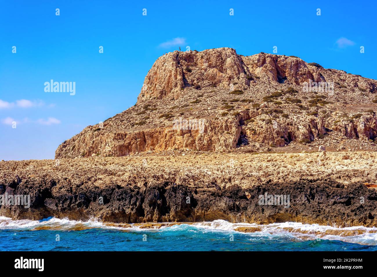 Kap Greco, auch bekannt als Cavo Greco. Bezirk Famagusta, Zypern Stockfoto