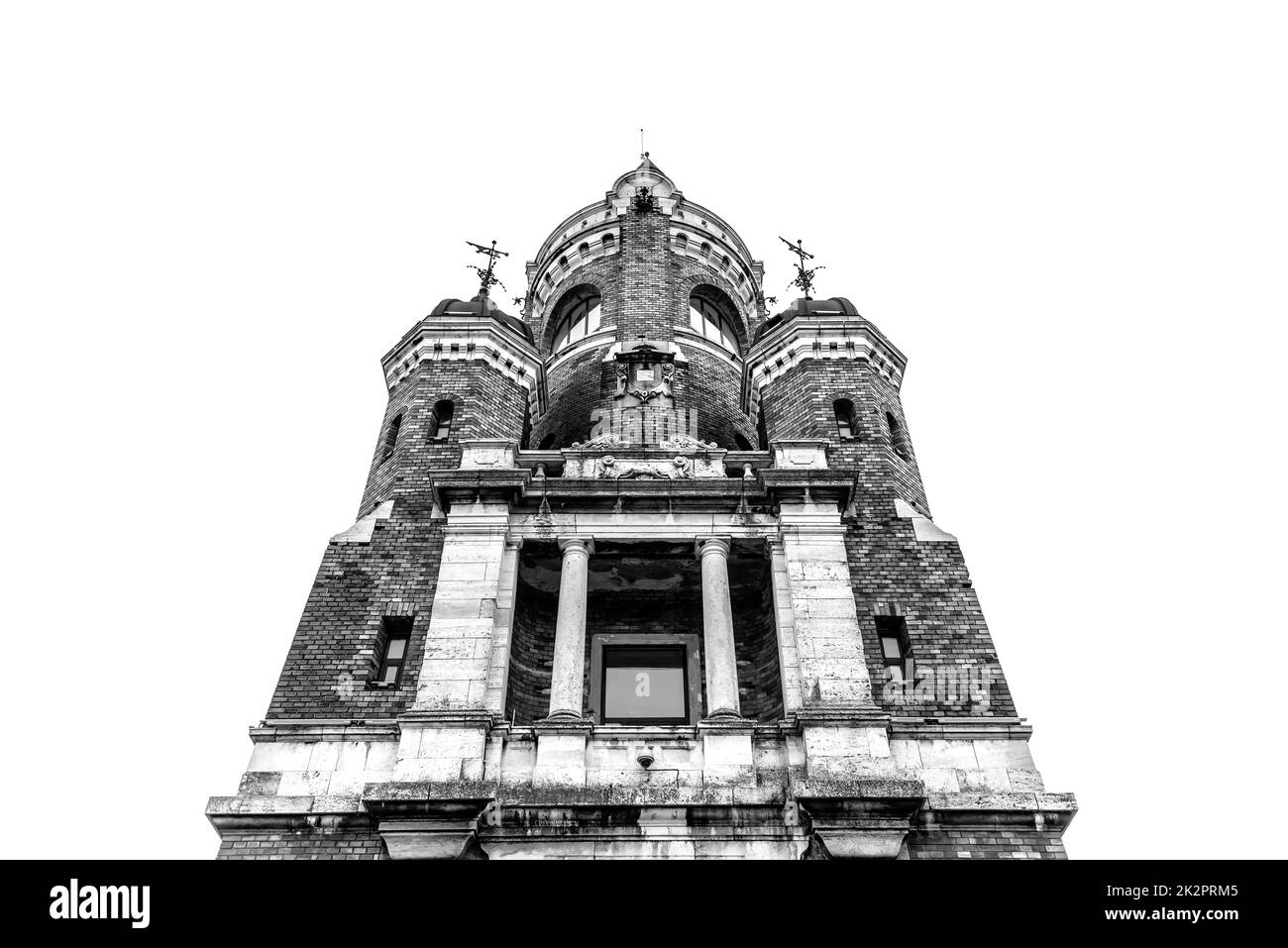 Gardos Tower oder Millennium Tower, auch bekannt als Kula Sibinjanin Janka. Zemun. Belgrad, Serbien Stockfoto
